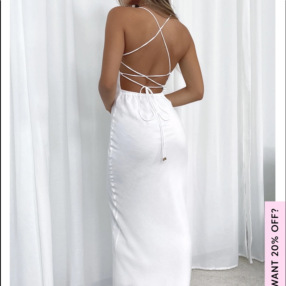 White Fox White Maxi Dress
